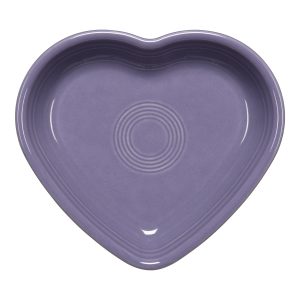 Lavender 7 1/2 Inch Medium Heart Shaped Bowl 17 OZ