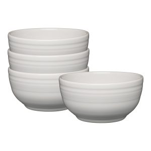 White Bistro Coupe 5 1/2 Inch Cereal Bowl 22 oz. Set of 4