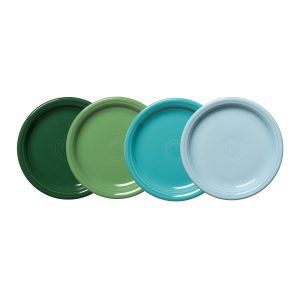 Mixed Aegean Bistro Coupe 7 1/4 Inch Salad Plate. Set of 4