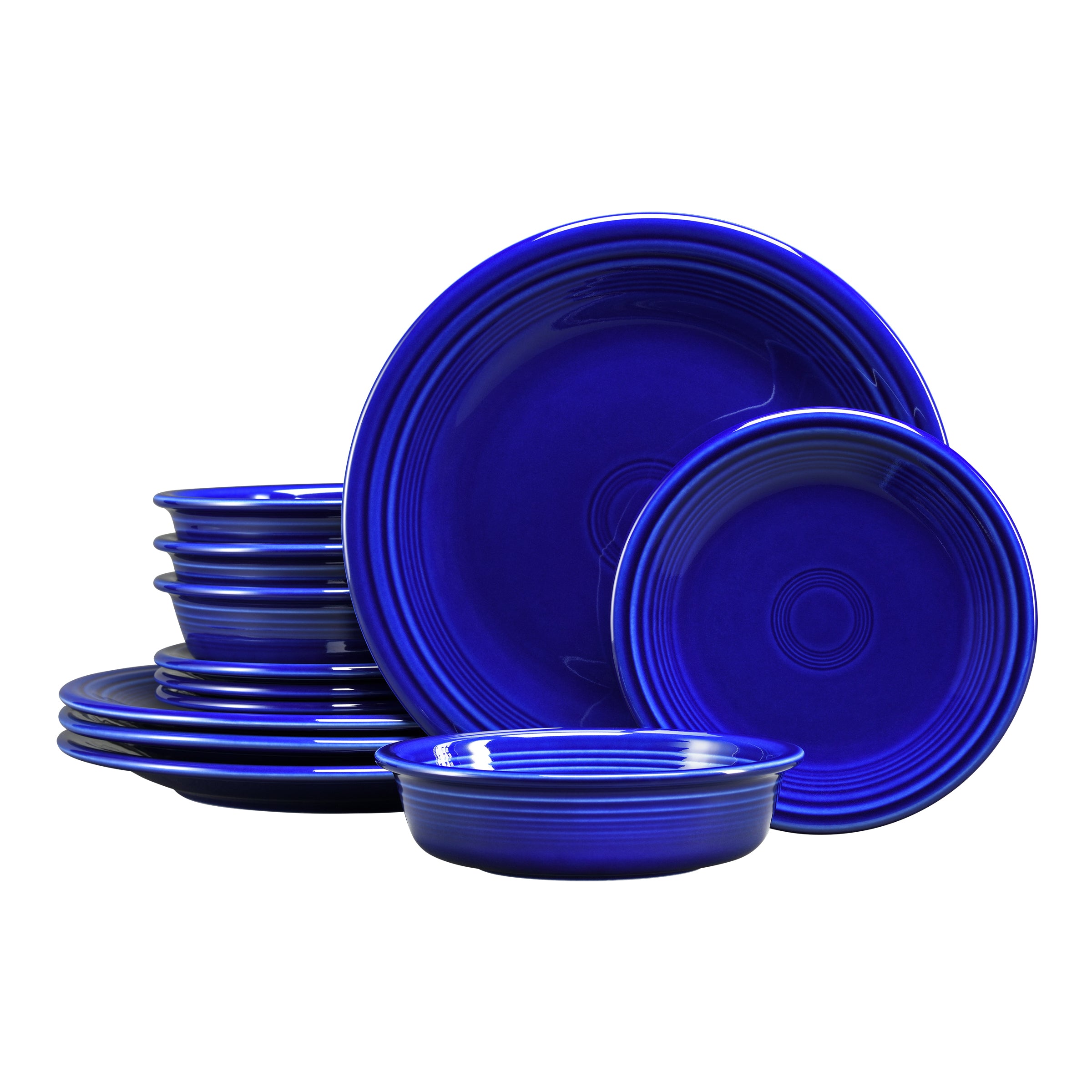 Retired Classic Rim 12-Piece Dinnerware Set. Service for 4 - Image 3
