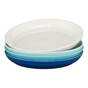 Mixed Coastal Blues Coupe 10 3/8 Inch Dinner Bowl 40 OZ. Set of 4