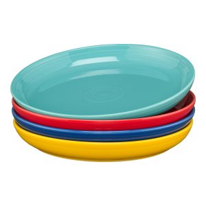 Mixed Vibrant Coupe 10 3/8 Inch Dinner Bowl 40 OZ. Set of 4