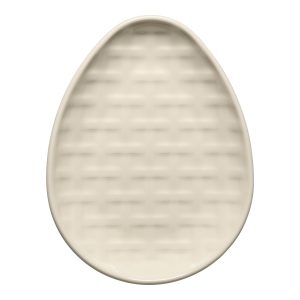 Retired Embossed Egg Shaped Plate 10 Inch