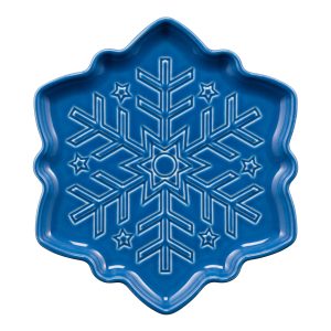 Snowflake Shaped Plate 9 Inch