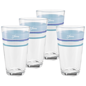 16 oz. Fiesta® Edgeline Coastal Blue Cooler Glass - Set of 4