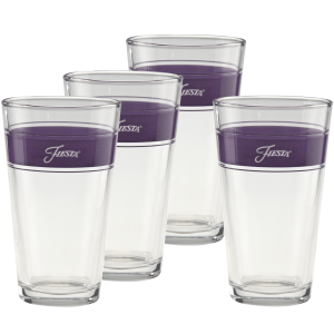 Lavender 16 oz. Frame Cooler Glass - Set of 4