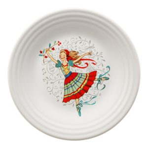 Nutcracker Ballerina Classic Rim 9 Inch Luncheon Plate