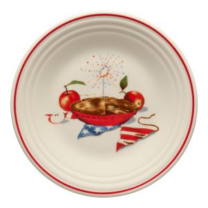 Americana Apple Pie Classic Rim 9 Inch Luncheon Plate