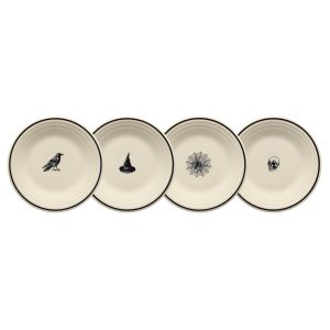 Halloween Icons Set of 4 Classic Rim 9 Inch Luncheon Plate
