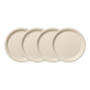 Linen Set of 4 Bistro Coupe 9 Inch Luncheon Plate