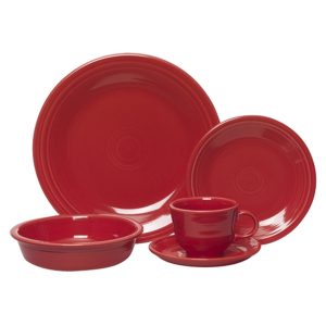 Retired Classic Rim 5-Piece Dinnerware Set. Service for 1