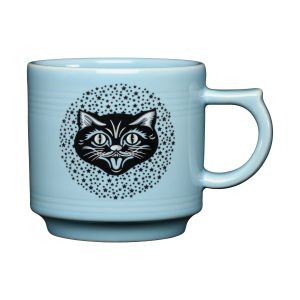 Black Cat Sky 16 OZ Stackable Mug