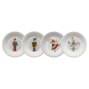Nutcracker Set of 4 Classic Rim 9 Inch Luncheon Plate
